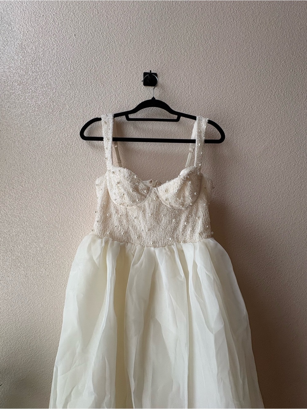 Oh Polly Ivory Embellished long dress - Picture 8 of 11